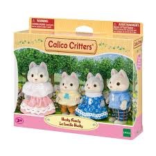 Calico Critters Husky Family Four Figures