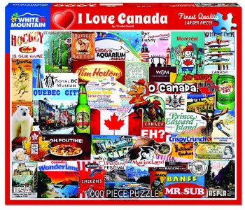 White Mountain 1000pc I Love Canada