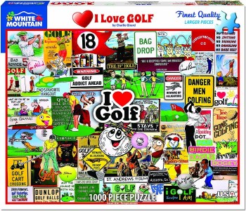 White Mountain 1000pc I Love Golf