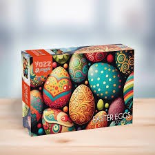 Jacarou Yazz Puzzles 1000pc Easter Eggs