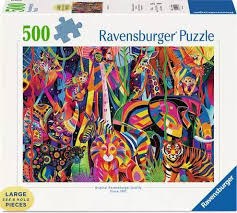 Ravensburger 500pc Lg Jeweled Jungle