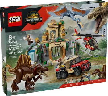 Lego Jurassic World 76976 Spinosaurus & Quetzalcoatlus Air Mission