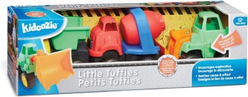 Kidoozie Little Tuffies Dump Truck Cement Mixer Bulldozer