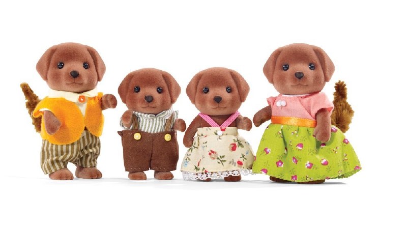 calico critters chocolate lab