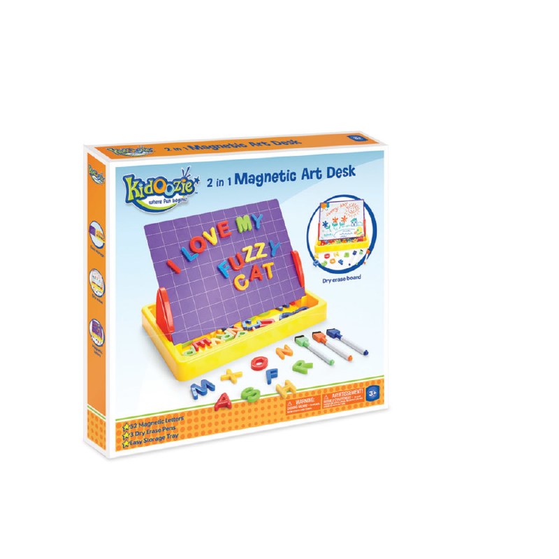 Kidoozie 2 In 1 Magnetic Art Desk Sputtergotch Toy Company