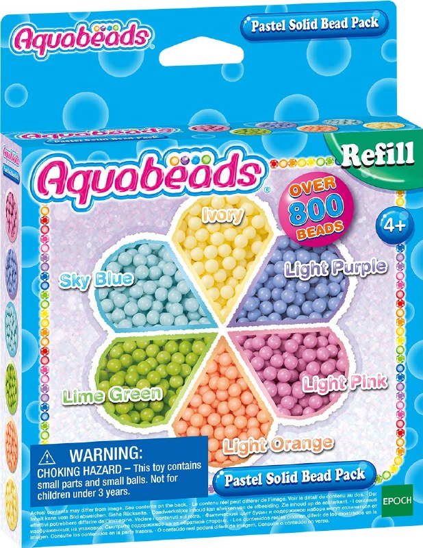 Aquabeads Refill Pastel Solid Bead Pack