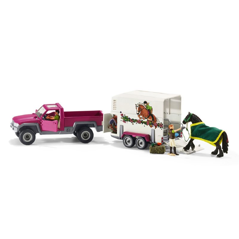 truck and horse trailer toy