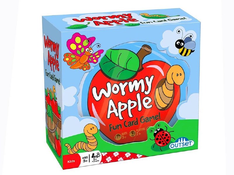 Wormy Apple Card Game Sputtergotch Toy Company