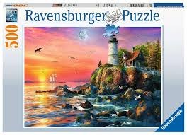 Ravensburger 500pc Lighthouse At Sunset