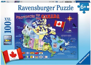 Ravensburger 100pc Xxl Map Of Canada