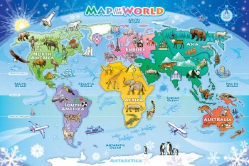 Cobble Hill 36pc Map Of The World Floor Puzzle