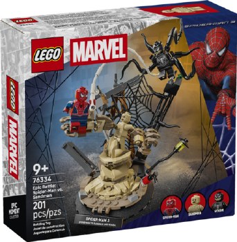 Lego Marvel Epic Battle Spiderman Vs Sandman 76334