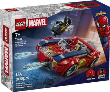 Lego Marvel Spiderman Car Vs Venomized Wolverine 76336
