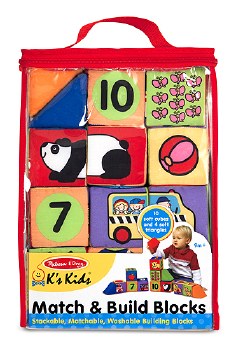 Melissa & Doug Match And Build Blocks
