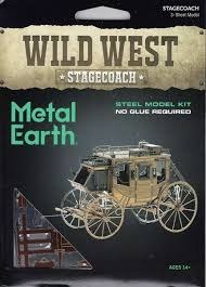 Metal Earth Wild West Stagecoach Steel Model Kit