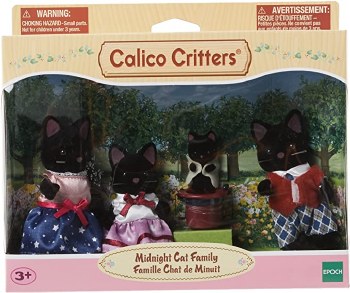 Calico Critters Midnight Cat Family
