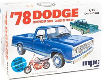 Mpc 1978 Dodge D100 Pick Up Truck 1/25 With Mini Bike