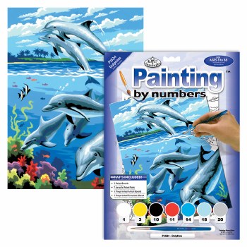 Royal & Langnickel Paint By Number  Dolphins