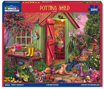 White Mountain 1000pc Potting Shed