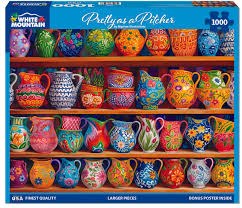 White Mountain 1000pc Pretty As A Pitcher