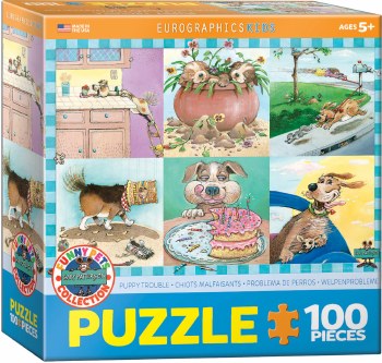 Eurographics 100pc Puppy Trouble