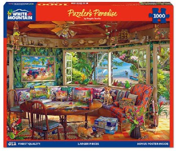 White Mountain 1000pc Puzzlers Paradise
