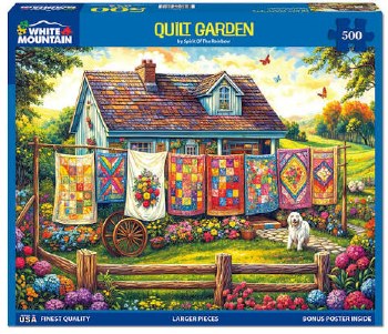 White Mountain 500pc Quilt Garden
