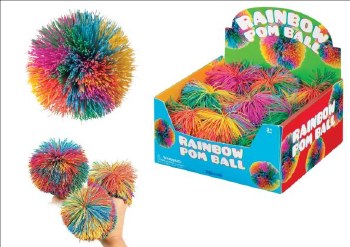 Rainbow Pom Pom Ball