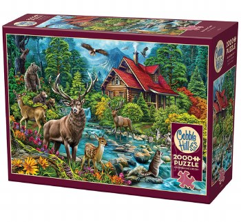 Cobble Hill 2000pc Red Roofed Cabin