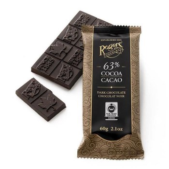 Rogers Chocolates Gourmet Bar 63 Percent Cocoa