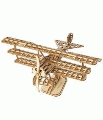 Rolife 3d Wooden Puzzle Airplane