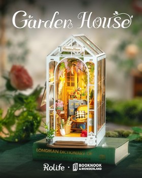 Rolife Booknook & Wonderland Flower Garden House