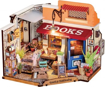 Rolife Diy Miniature House Corner Bookstore