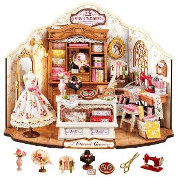 Rolife Diy Miniature House Elsa's Tailoring