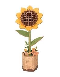 Rowood Wooden Bloom Craft Sunflower