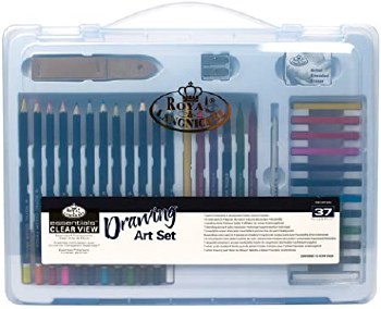 Royal & Langnickel Drawing Art Set Clear View Case 35pc