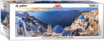 Eurographics 1000pc Panoramic Santorini Greece