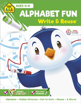 School Zone Alphabet Fun Write And Reuse