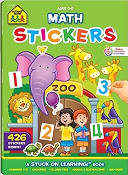 School Zone Math Sticker Book