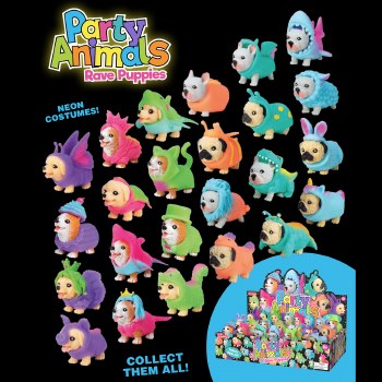 Schylling Party Animals Rave Puppies