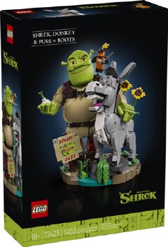 Lego Shrek Donkey And Puss In Boots 72423