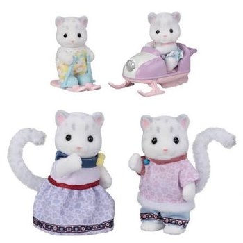 Calico Critters Snow Leopard Family