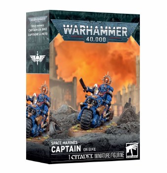 Warhammer 40k Space Marines Captain On Bike 48-113