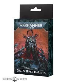 Warhammer 40k Chaos Space Marines Datasheet Cards 43-02