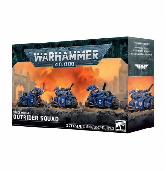 Warhammer 40k Space Marines Outrider Squad 48-112