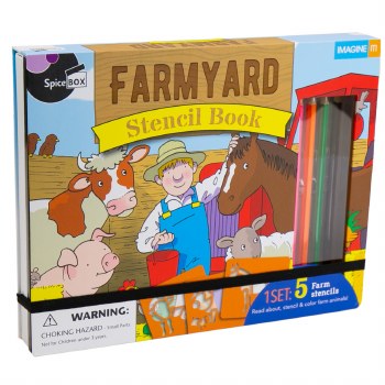 Spice Box Farmyard Stencil Book