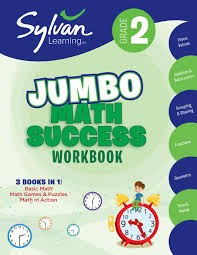 Sylvan Learning Jumbo Math Success Workbook Grade 2