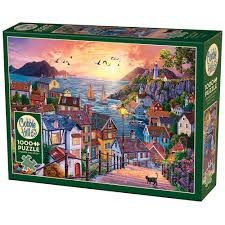 Cobble Hill 1000pc Coastal Town At Sunset