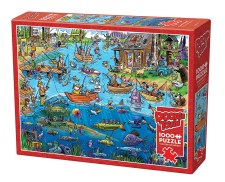 Cobble Hill 1000pc Doodle Town Gone Fishing