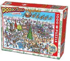 Cobble Hill 1000pc Doodle Town 12 Days Of Christmas